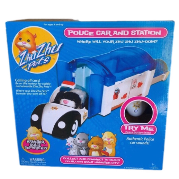cepia Other - Zhuzhu Pets Police Car And Station With Authentic Car. New!